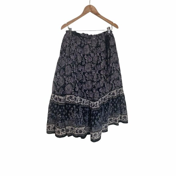 Vintage Dresses & Skirts - Vintage 70s Spell Oristy India Gypsy Boho Batik Skirt